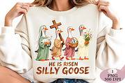 Silly Goose He is Risen Easter PNG, an Illustration by Daily.Designs (Thumbnail 3 of 5)