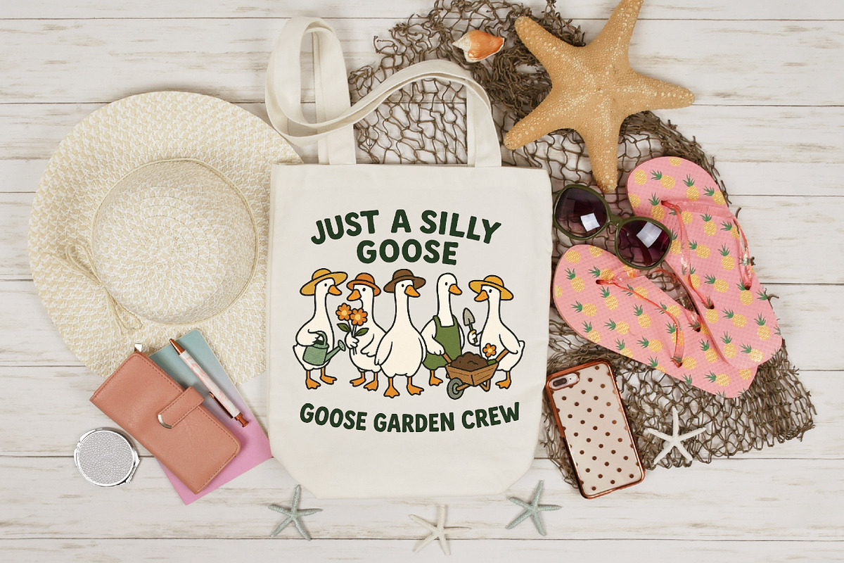 Silly Goose Garden Crew PNG, a Graphic by Designking (Photo 2 of 4)