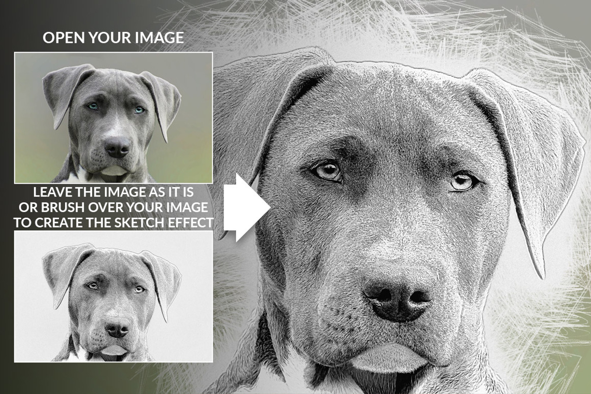 Drawing Photoshop Action, an Action Add-On by LUXDesignStudios (Photo 2 of 6)