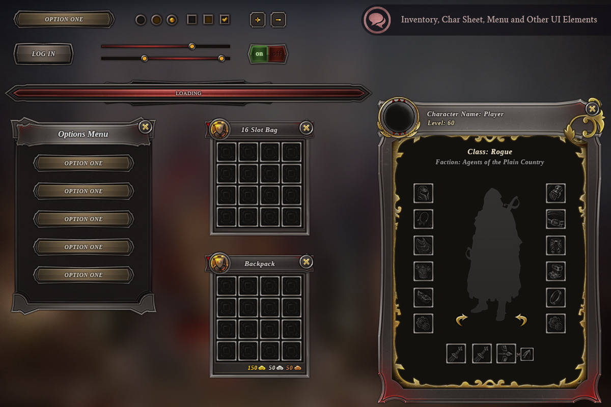Bloodsteel Game and Web UI, a Templates & Theme by Kodiak Graphics (Photo 3 of 7)