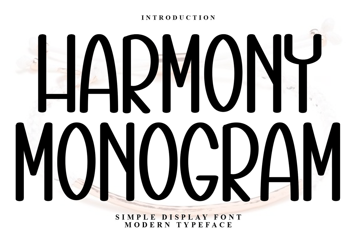 Harmony Monogram, a Sans Serif Font by FreshTypeINK (Photo 1 of 8)