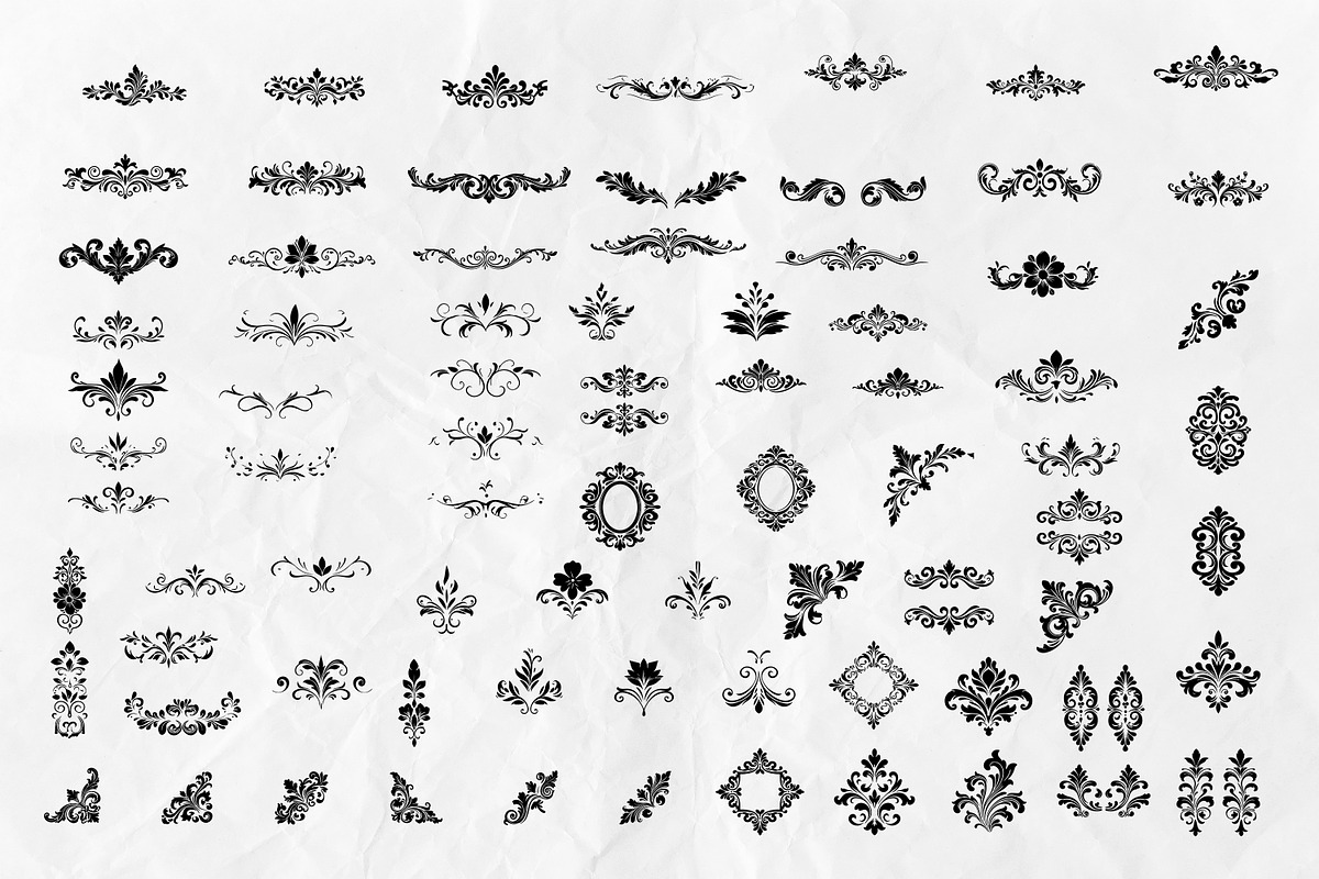 Filigree ScrollOrnament SVG Bundle, an Object Graphic by Dervik Art Store (Photo 4 of 5)
