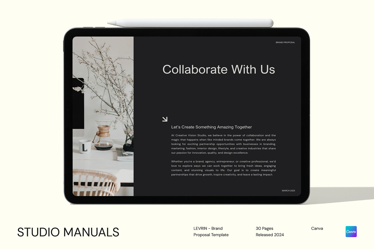 LEVRIN - Brand Proposal Template, a Social Media Template by Studio Manuals (Photo 7 of 8)