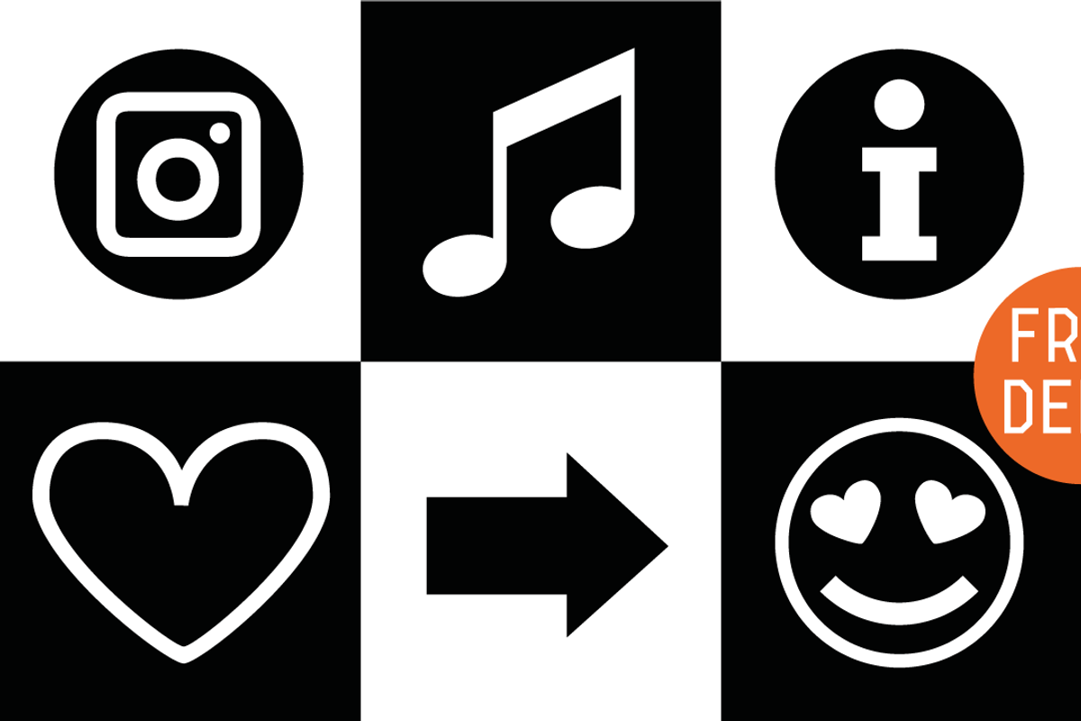 FONT | Icons Dingbats Symbols Set, a Symbol Font by Typo Graphic Design (Photo 1 of 5)