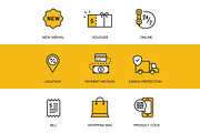 48 Shopping & E-Commerce Icons, an Outline Icon by kucingklawu (Thumbnail 4 of 7)