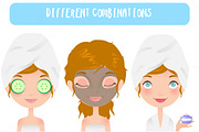 Day Spa Girl Set, an Illustration by Melisende Vector (Thumbnail 4 of 4)