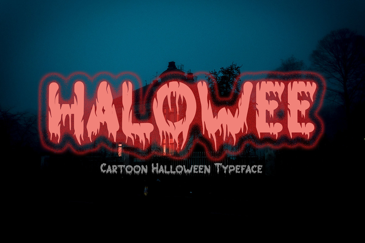 HALOWEE - Halloween Horror Font, a Script Font by NTC Graphic (Photo 1 of 8)