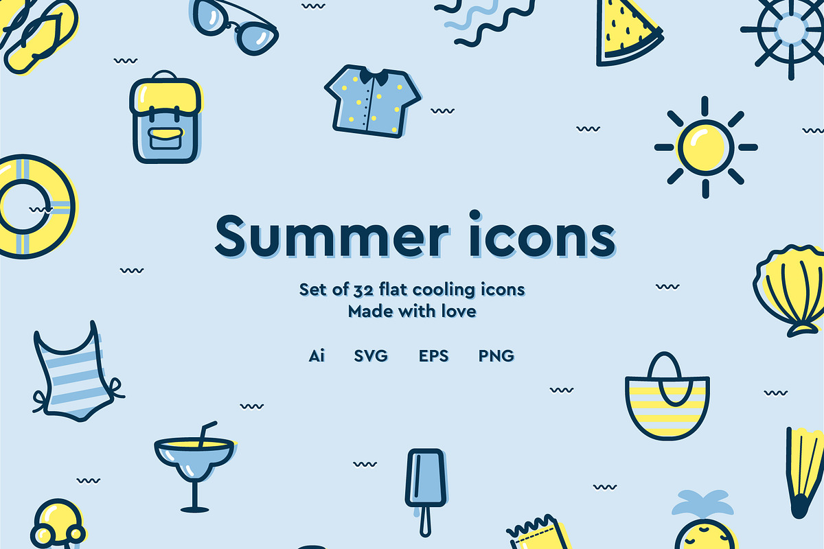 Curvy summer icons, an Icon by Marinastu (Photo 1 of 2)