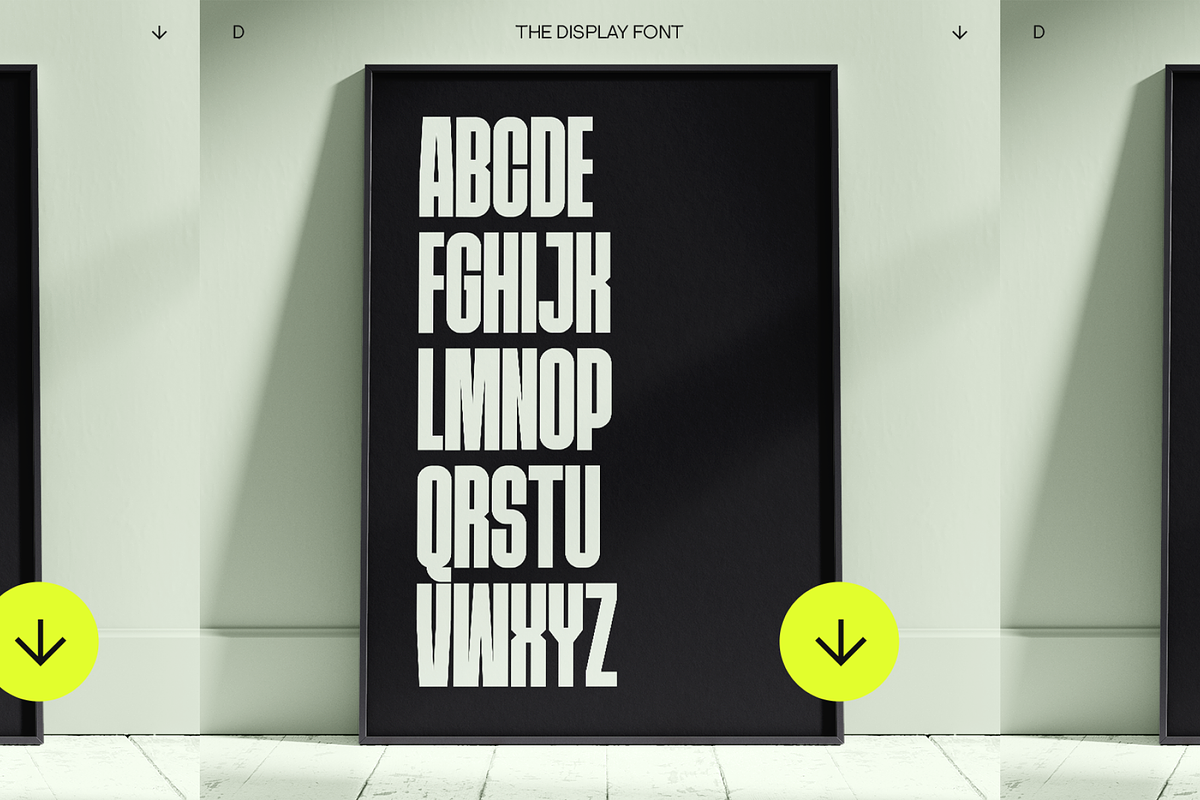 THE DISPLAY FONT, a Font by THE BOLD FONT. (Photo 2 of 9)
