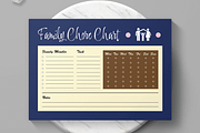 Weekly Family Chore Chart Planner, a Stationery Template by MightyDesign (Thumbnail 2 of 6)