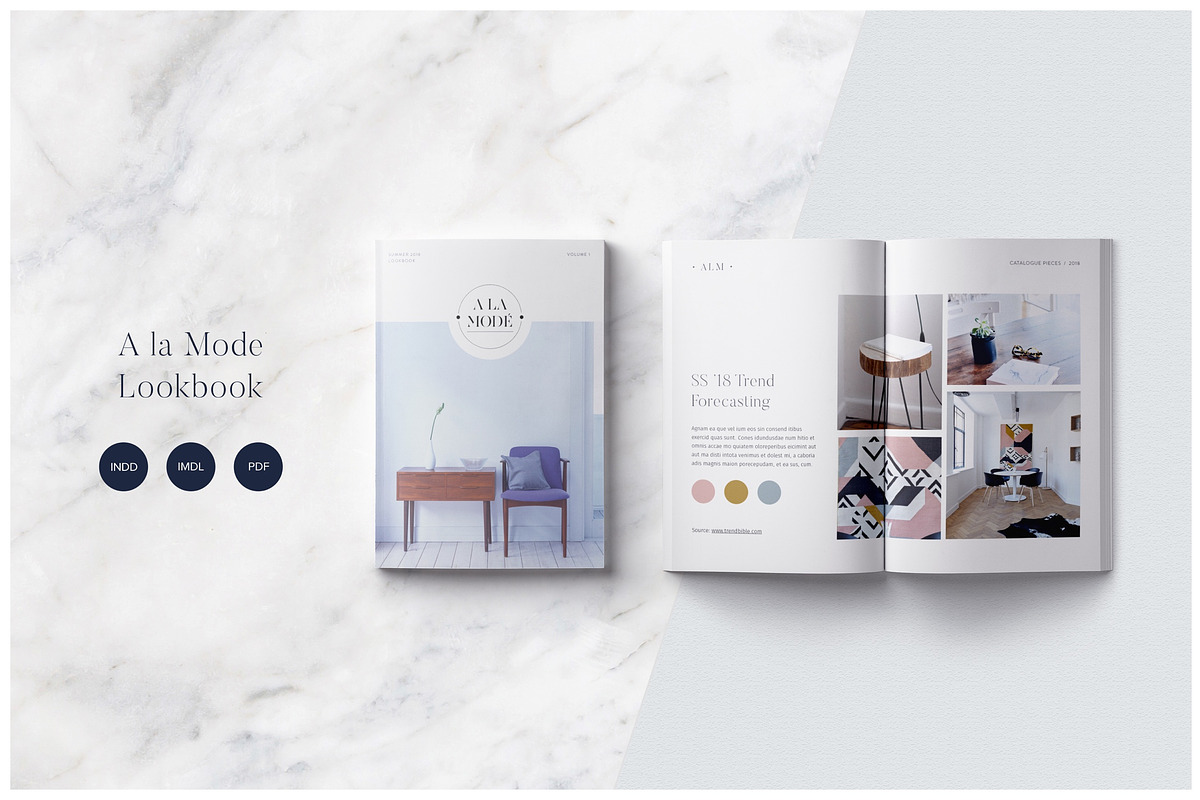 A La Mode Magazine/Brochure Template, a Brochure Template by Mindful Mapbooks Co. (Photo 1 of 12)