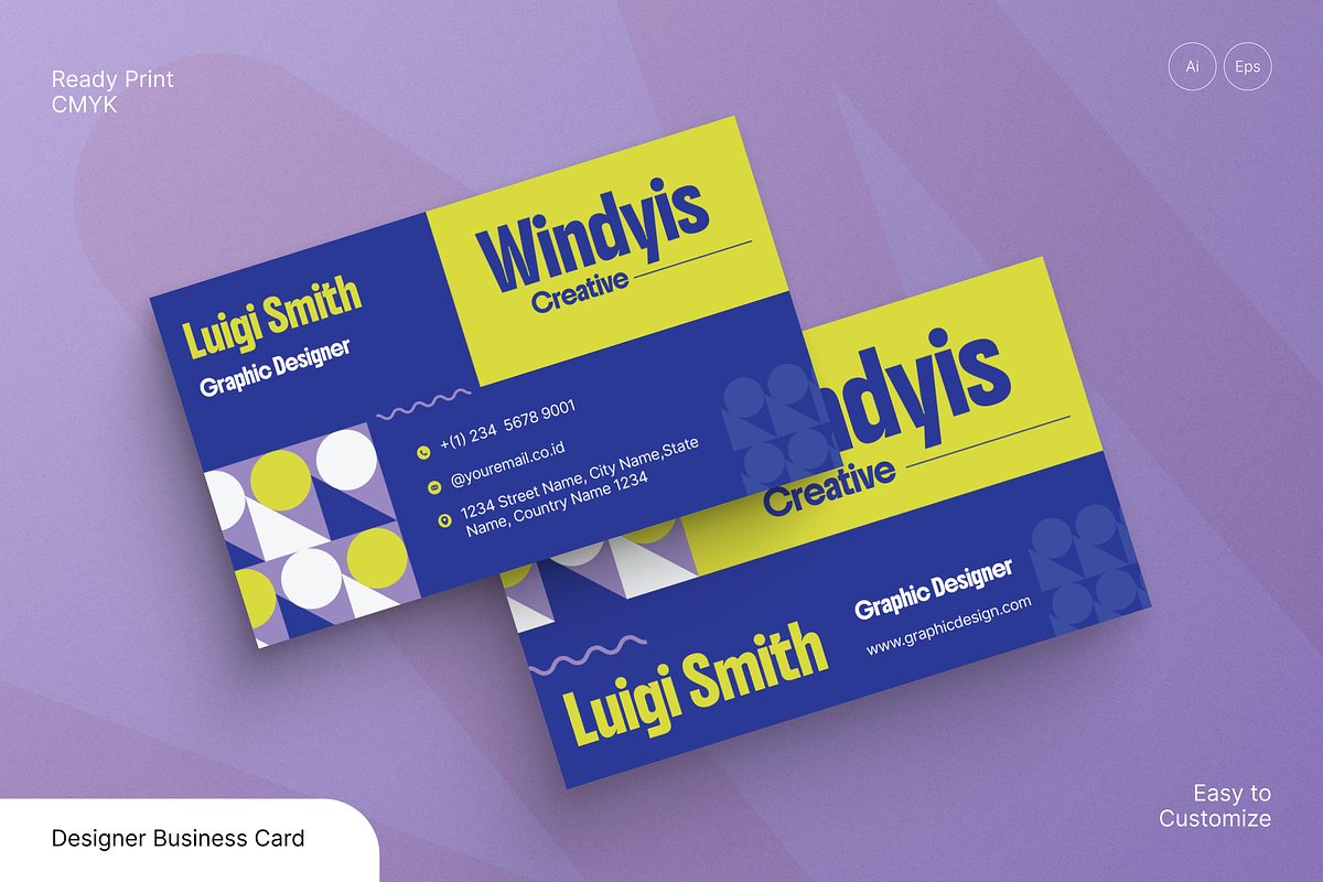 Designer Business Card, a Business Card Template by Annora Studio (Photo 1 of 6)