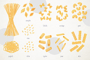 Watercolor Pasta Clipart Set, a Food Illustration by Jelena Sardi (Thumbnail 2 of 8)