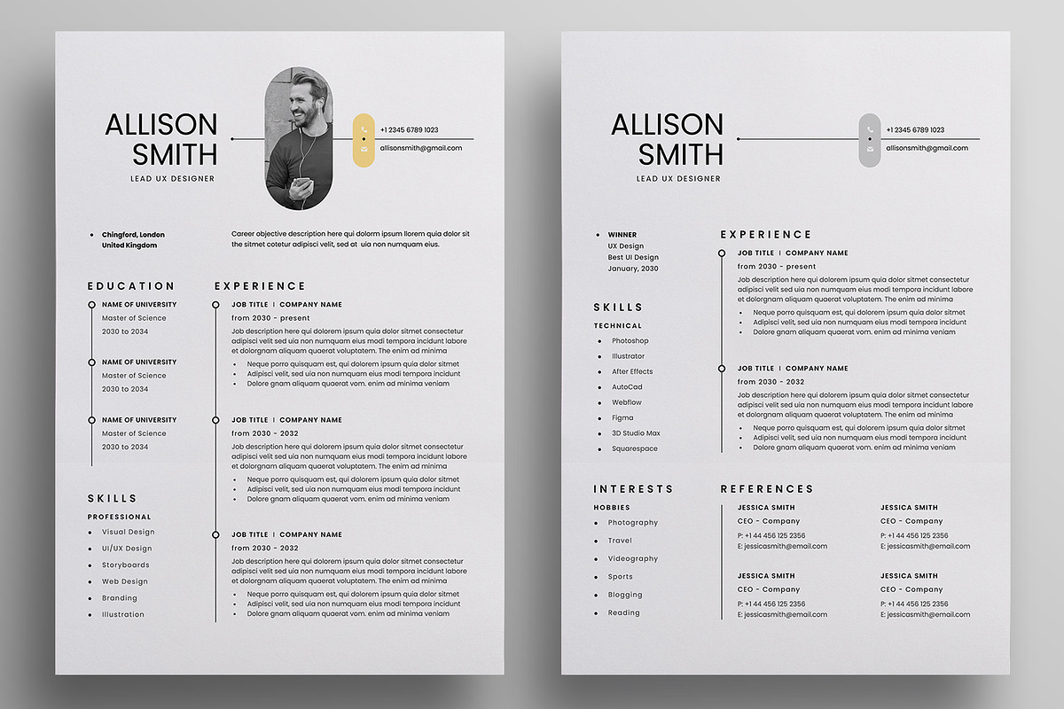 Resume/CV, a Resume Template by Reuix Studio (Photo 3 of 5)