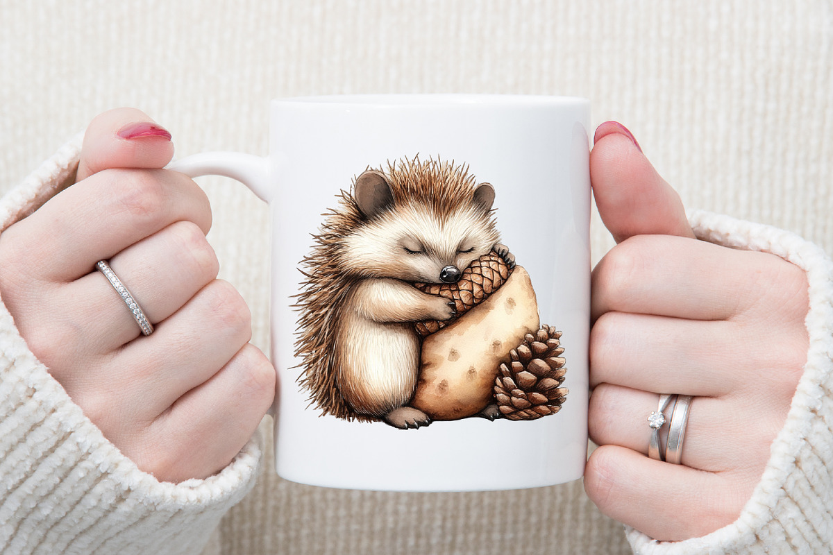 Autumn Hedgehog Clipart, an Illustration by Sublimation Artist (Photo 5 of 6)