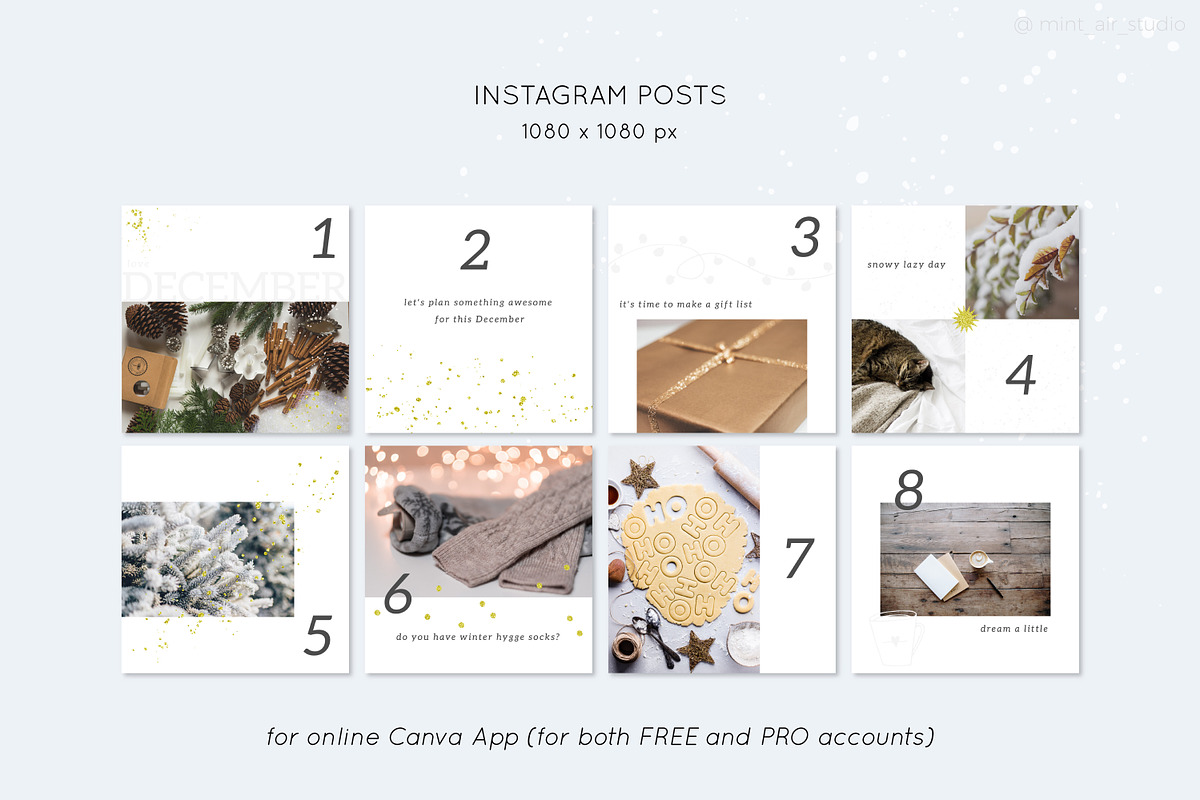Advent Calendar for Instagram, a Social Media Template by Mint Air Studio (Photo 2 of 8)