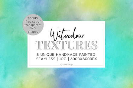 8 Huge spring watercolor textures