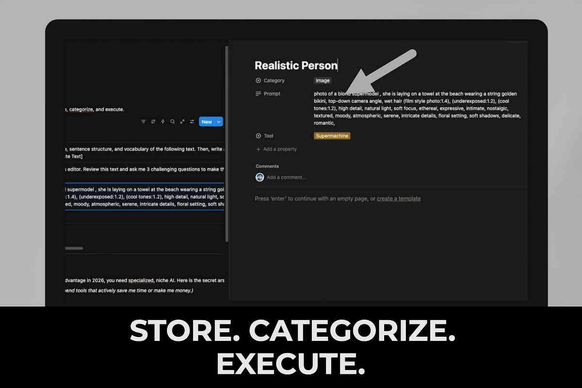 AI Prompt Manager Notion Template, an App Template by AlienProduction (Photo 3 of 6)