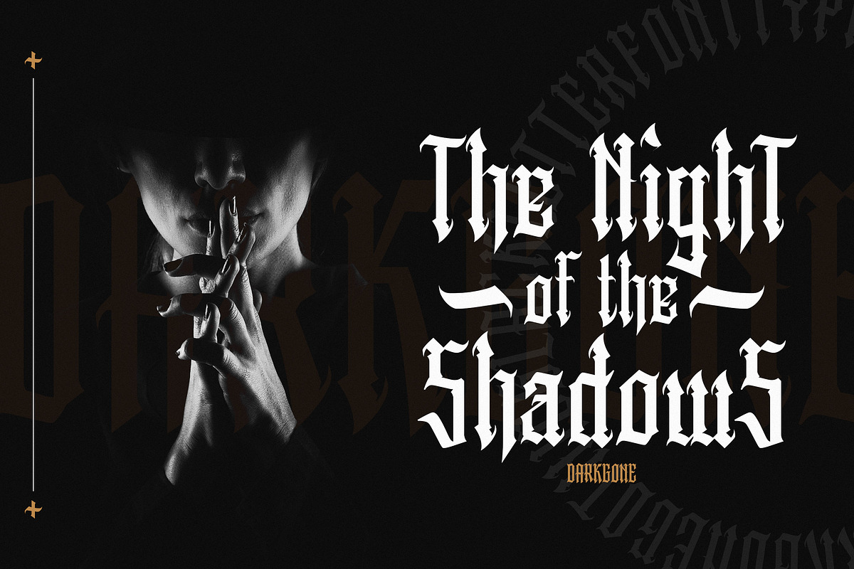 Darkgone Blackletter, a Blackletter Font by Typia Nesia (Photo 3 of 10)