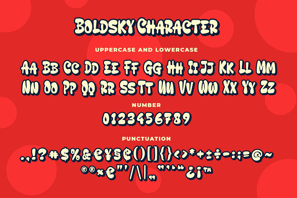 Boldsky a Playful Font, a Sans Serif Font by Blankids Studio (Photo 7 of 8)