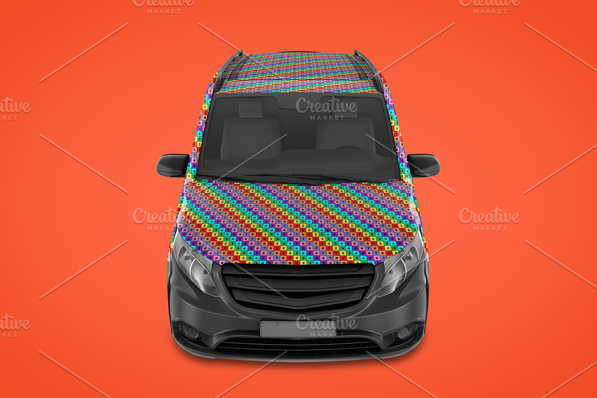 Realistic Panel Van PSD Mockup, an Object Graphic by Sinlatown (Photo 9 of 17)