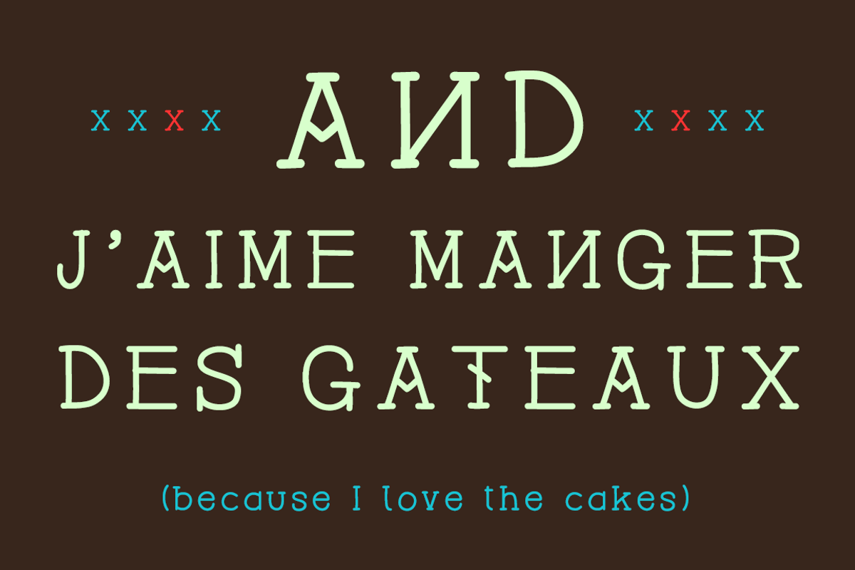 Hackney Night - Font preview 2
