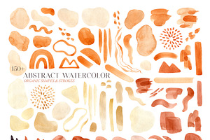 Abstract Watercolor Set