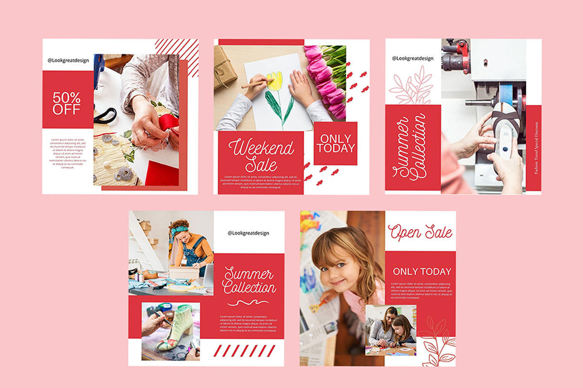 Instagram Post Template For Canva, a Social Media Template by DreamColor (Photo 5 of 5)