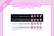 Pink Gamer Girl - Custom Emotes, an Emoji Icon by tkzgraphic (Thumbnail 2 of 2)