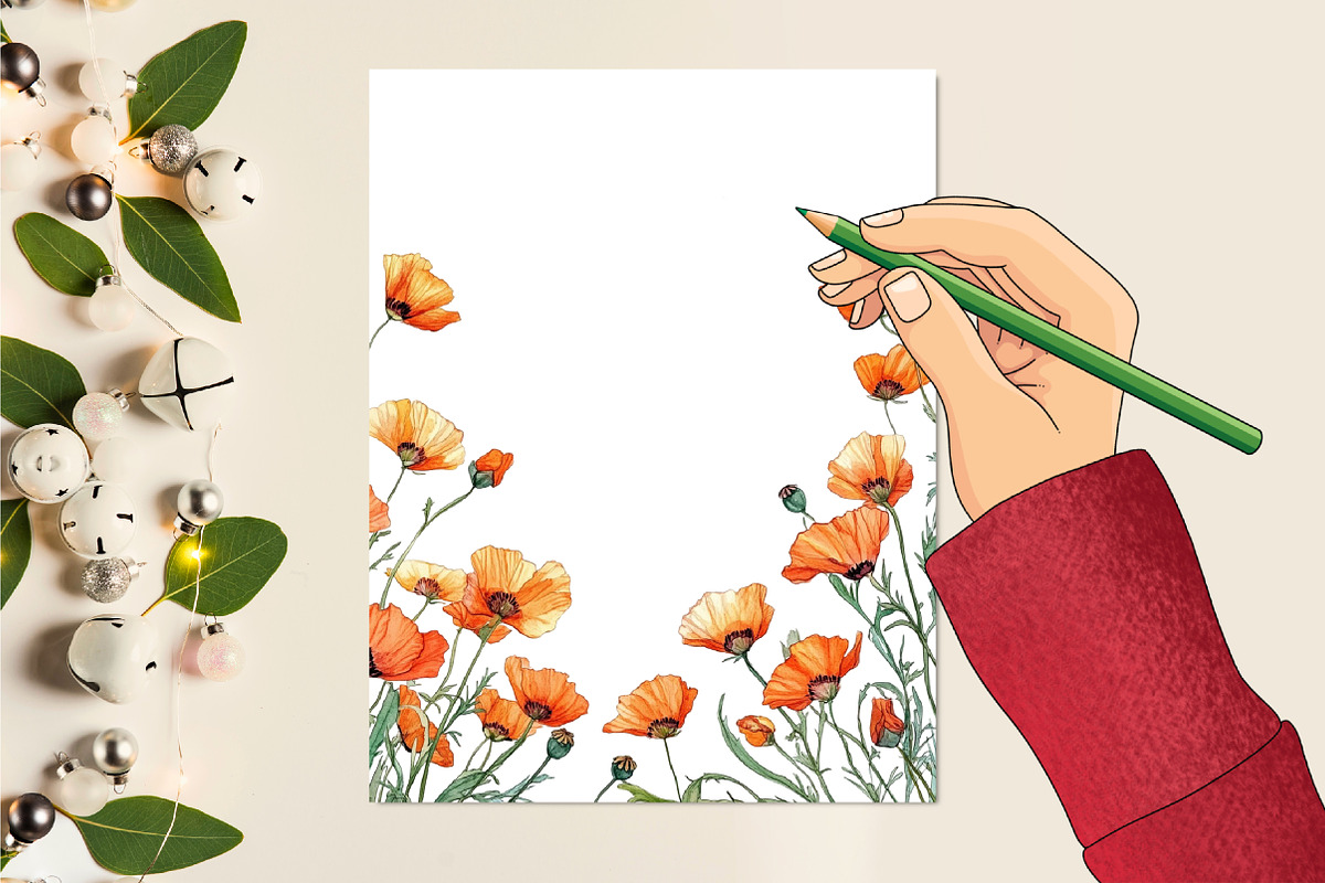 Corn Poppy Flower Bloom Clipart, an Illustration by Rose Art (Photo 5 of 6)