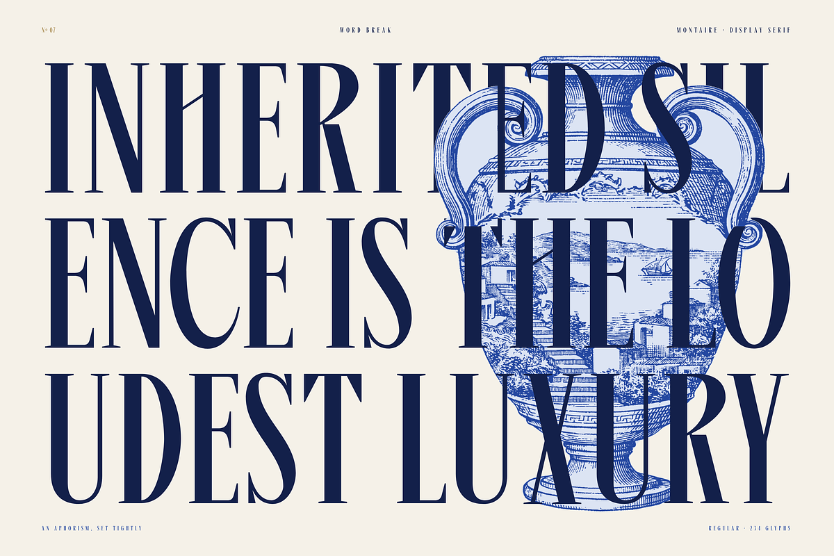 Montaire - Old Money Serif, a Serif Font by HipFonts (Photo 10 of 20)