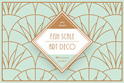 Fish Scale Art Deco Patterns, a Pattern Graphic by Firowerk (Thumbnail 1 of 11)