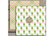 Aloe Vera Digital Papers and Clipart, a Pattern Graphic by JennyL Designs (Thumbnail 5 of 8)