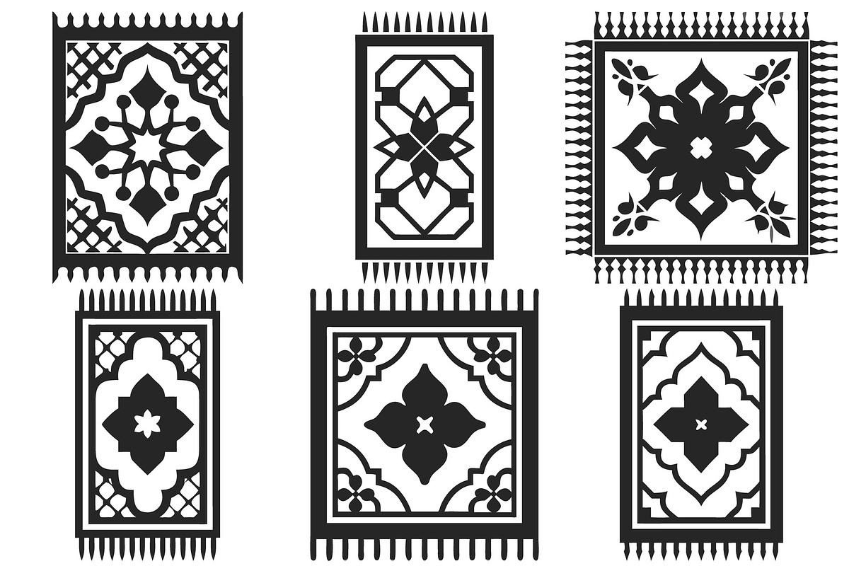 Prayer rug vector illustrations, an Object Graphic by Billah Hub
