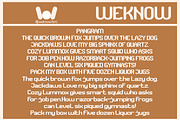 Road Runner font, a Sans Serif Font by weknow (Thumbnail 8 of 8)
