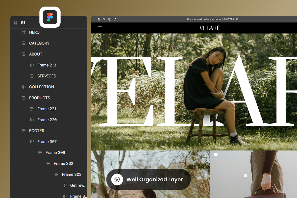 Fashion Ecommerce Landing Page, a Landing Page Template by SLAB! Design (Photo 3 of 4)