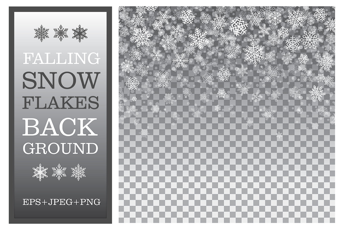 Snowflakes Backgrounds Collection, a Decorative Illustration by Amovitania (Photo 4 of 5)