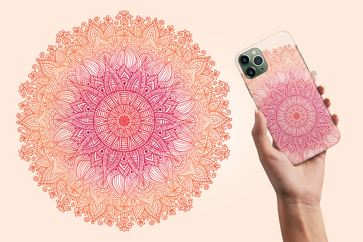 Big hand drawn Mandala set, a Decorative Illustration by natsa (Photo 5 of 14)