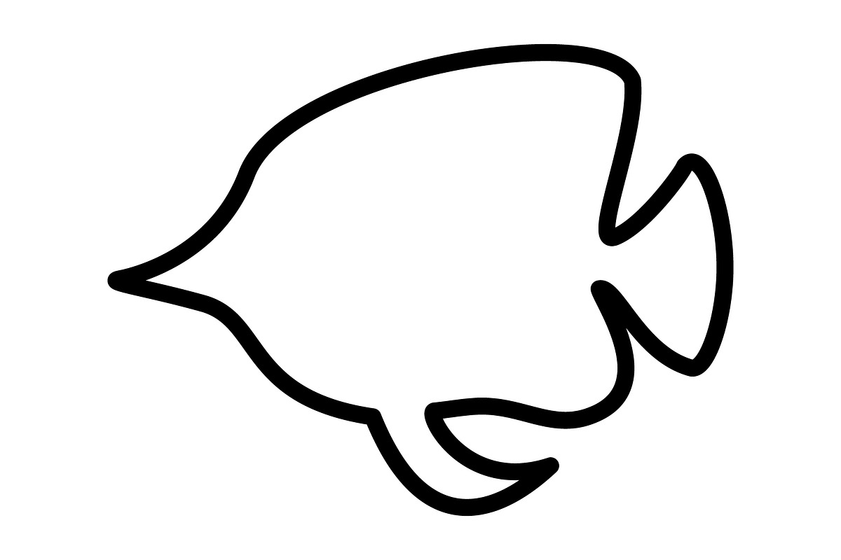 Simple Fish Line Art Logo, a Branding & Logo Template by Rhealea_Design