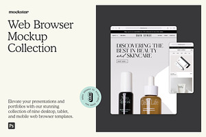 Web Browser Mockup Collection, an iPad Mockup by mockstar