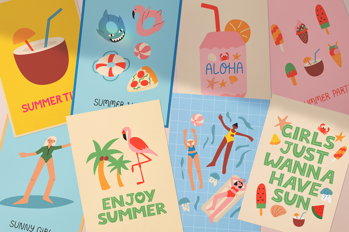 Summer Party | Cliparts, Posters, a Food Illustration by Felizabeth Design (Photo 6 of 12)