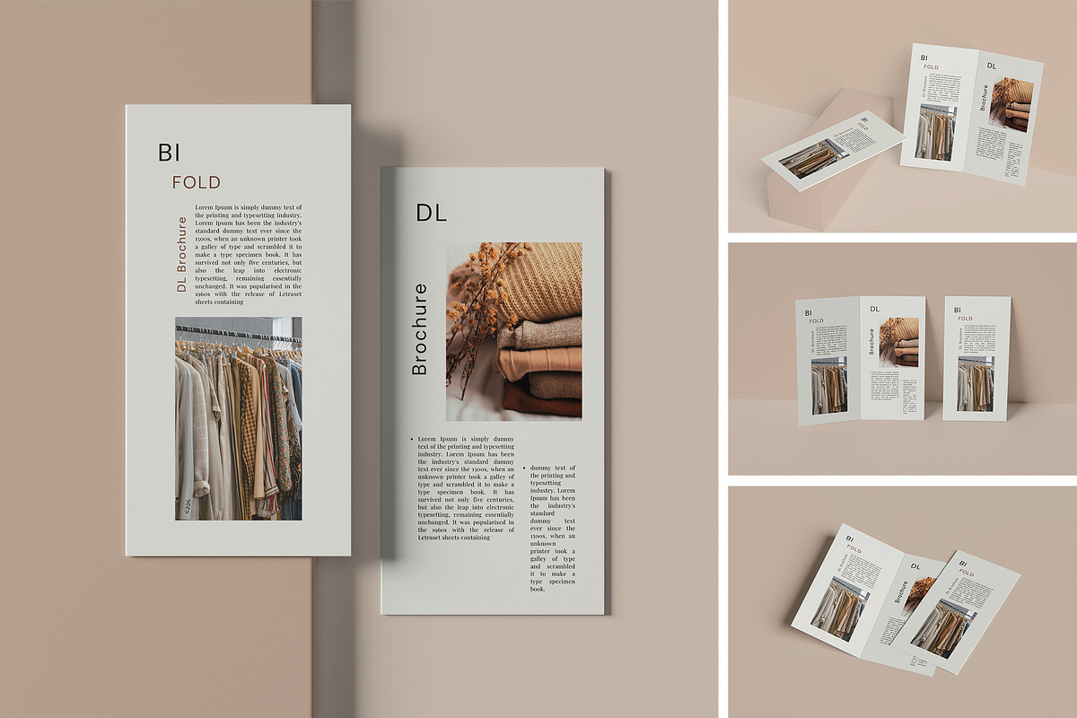 DL BiFold Brochure Mockup, an Advertising Mockup by Pikachudesign (Photo 1 of 5)
