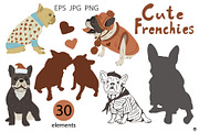 Frenchies, an Animal Illustration by Olillia (Thumbnail 2 of 7)