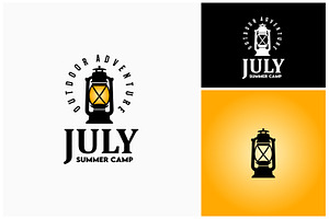 Classic Hand Oil Lamp Lantern Logo, a Branding & Logo Template by Enola99d