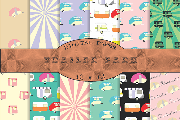 Trailer Park Patterned Paper