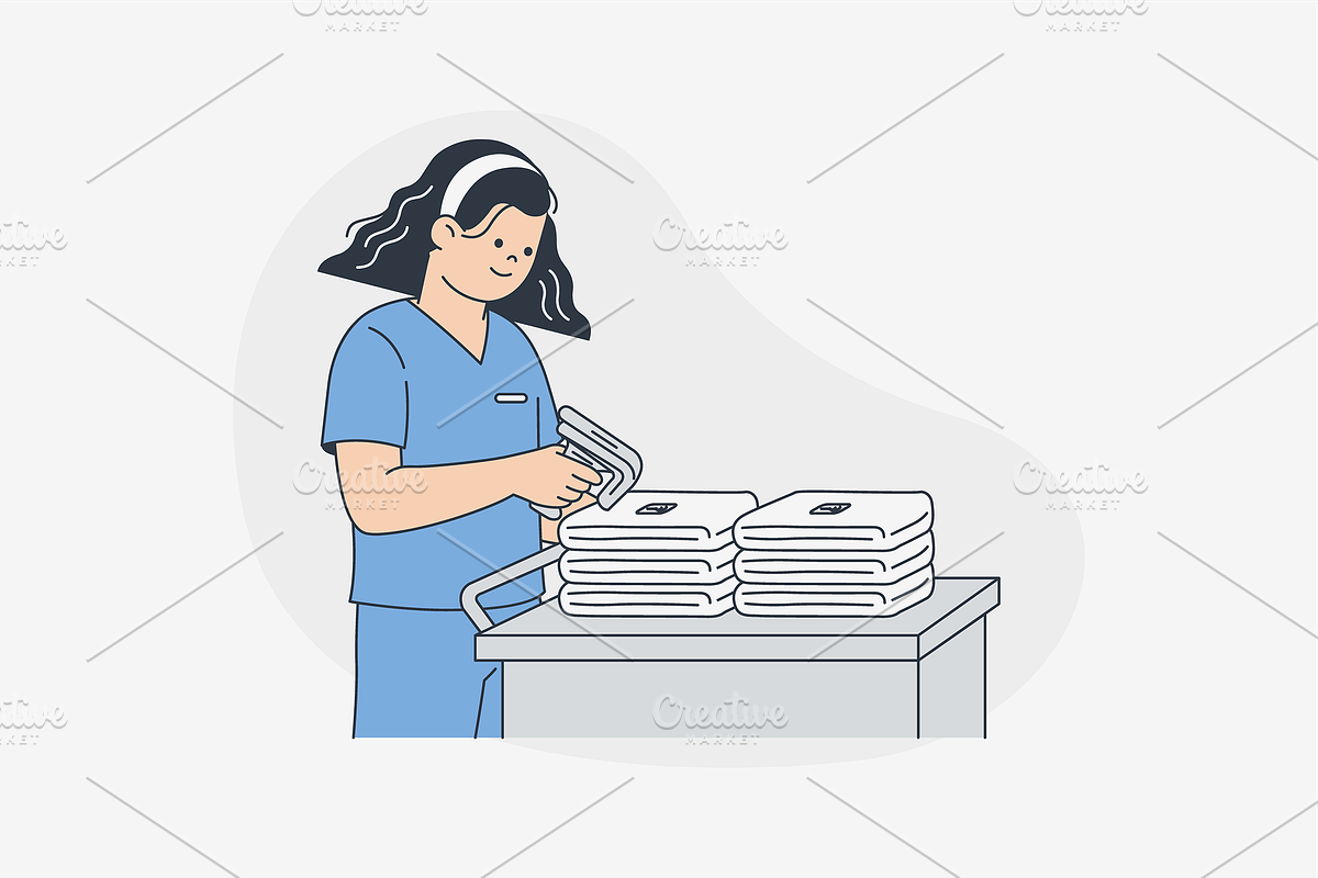 Smart Hospital Illustration, an Object Graphic by Jump Studio (Photo 12 of 12)