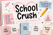 School Crush, a Script Font by Wow Magic (Thumbnail 4 of 6)