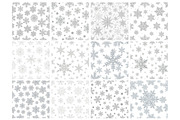 Silver Snowflakes Seamless, an Illustration by Mashimara (Thumbnail 3 of 5)