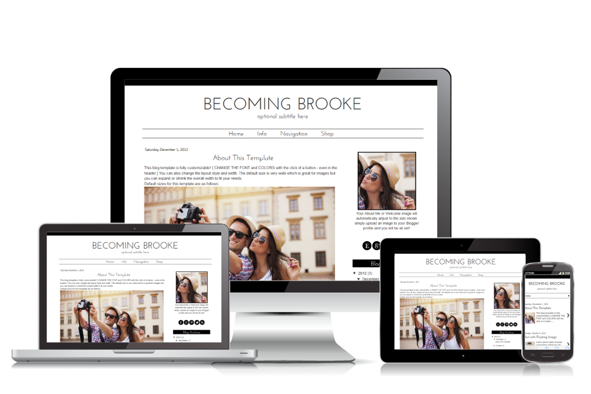 Blogger Template Modern Brooke, a Templates & Theme by BD Web Studio (Photo 1 of 3)