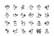 Turkey Cartoon Stickers Set, an Emoji Icon by Vectors Market (Thumbnail 6 of 6)